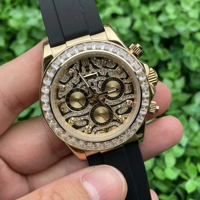 Rolex Cosmograph Daytona (116588TBR – “Eye of the Tiger”, Yellow Gold, Diamond Bezel) Euro Grade