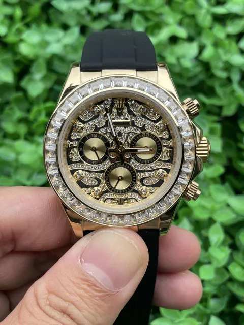 Rolex Cosmograph Daytona (116588TBR – “Eye of the Tiger”, Yellow Gold, Diamond Bezel) Euro Grade - Thumbnail 2