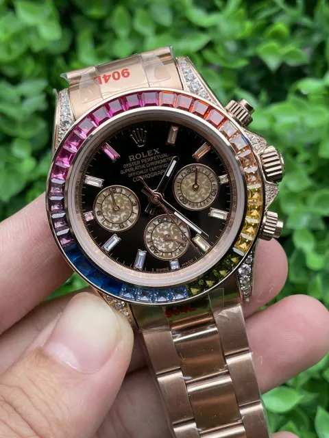 Rolex Cosmograph Daytona (116595RBOW – Rainbow, Everose Gold)  Dial Size: 40 mm Euro Grade - Thumbnail 2