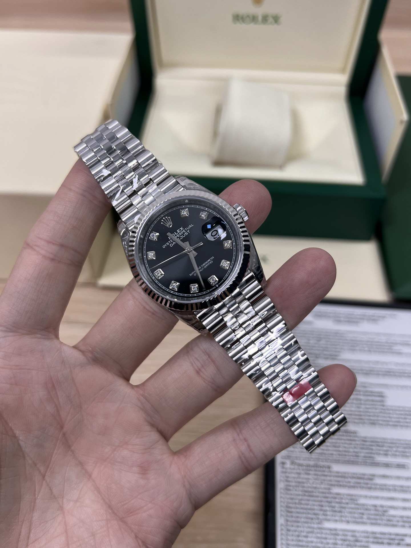 Rolex Day-Date 36 (36mm – Black Diamond Dial)