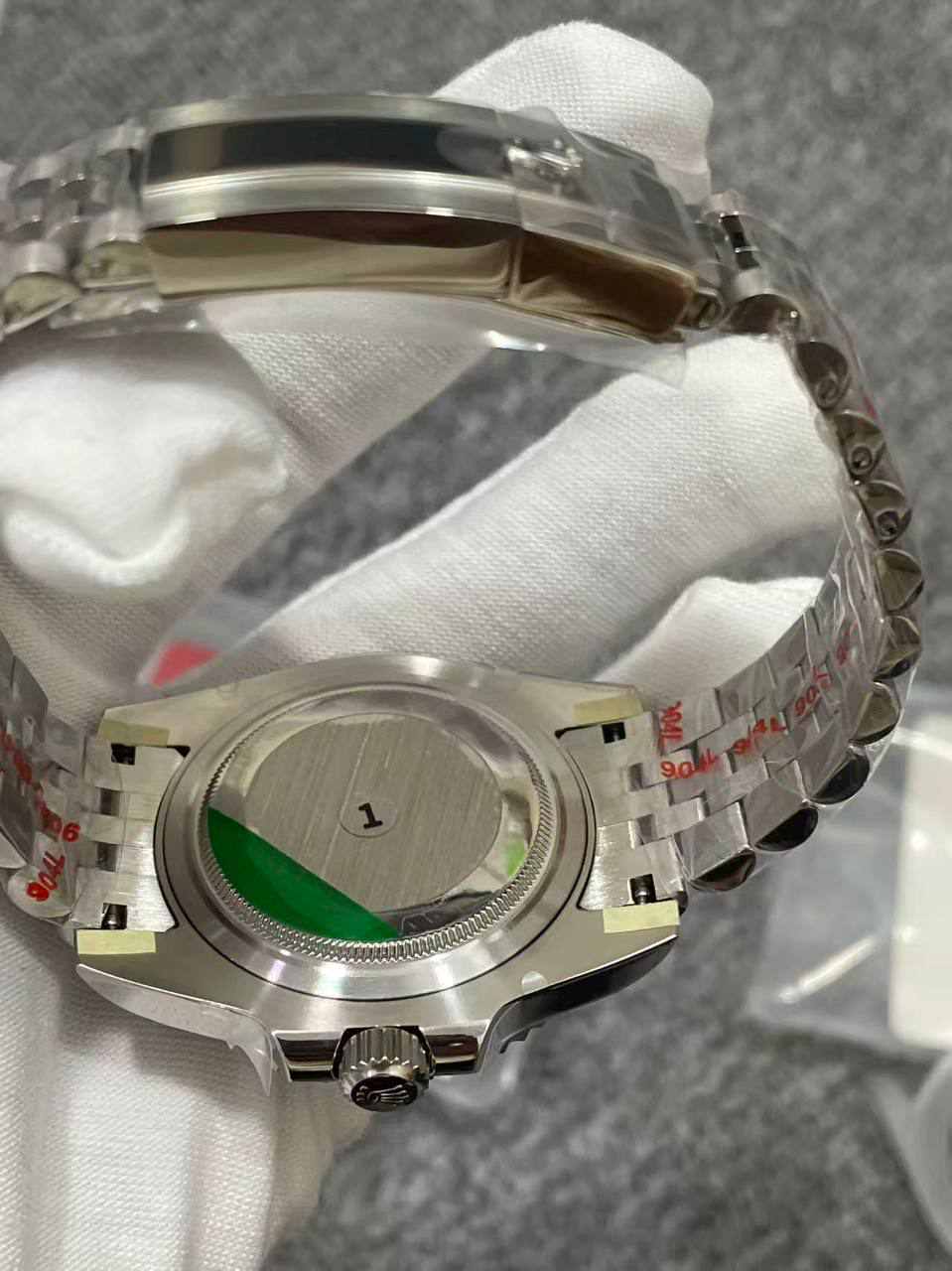 Rolex GMT-Master II, likely reference 126710GRNR, featuring a grey and black ceramic bezel and a meteorite-style dial.  Master Grade - Thumbnail 2