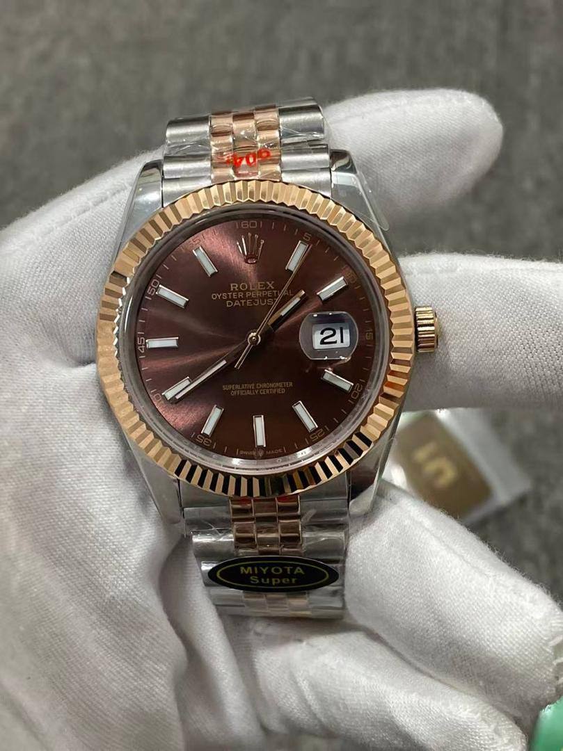 Rolex Datejust 41 (126331 – Chocolate Dial, Two-Tone Rose Gold & Steel) Euro Grade