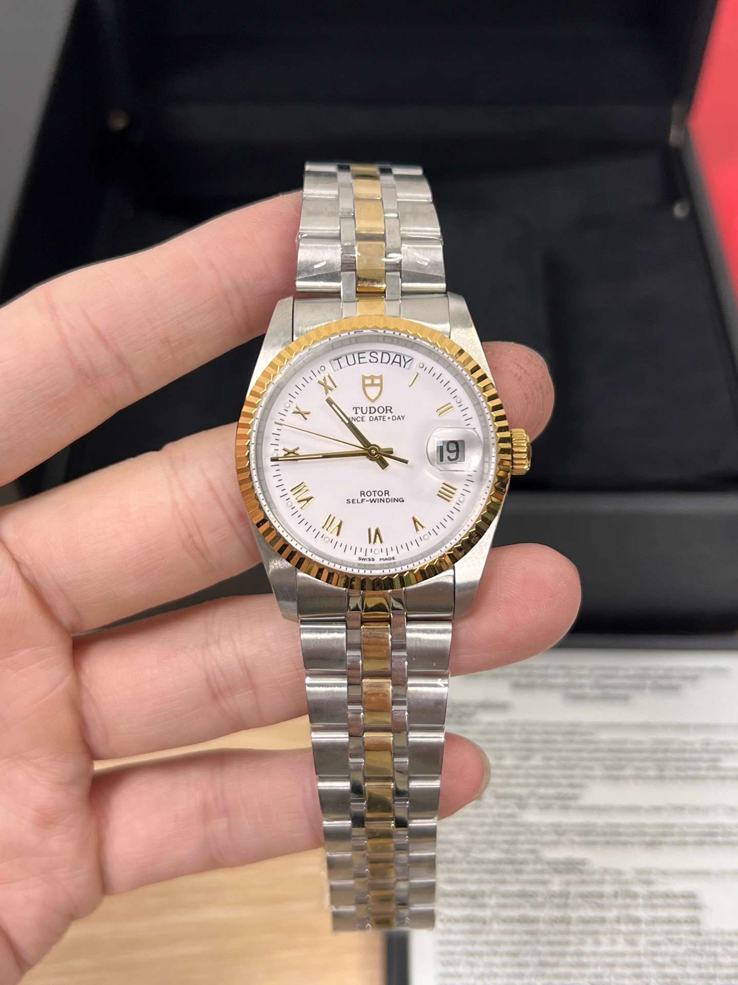 Tudor Prince Date+Day (76213 – Two-Tone White Dial)