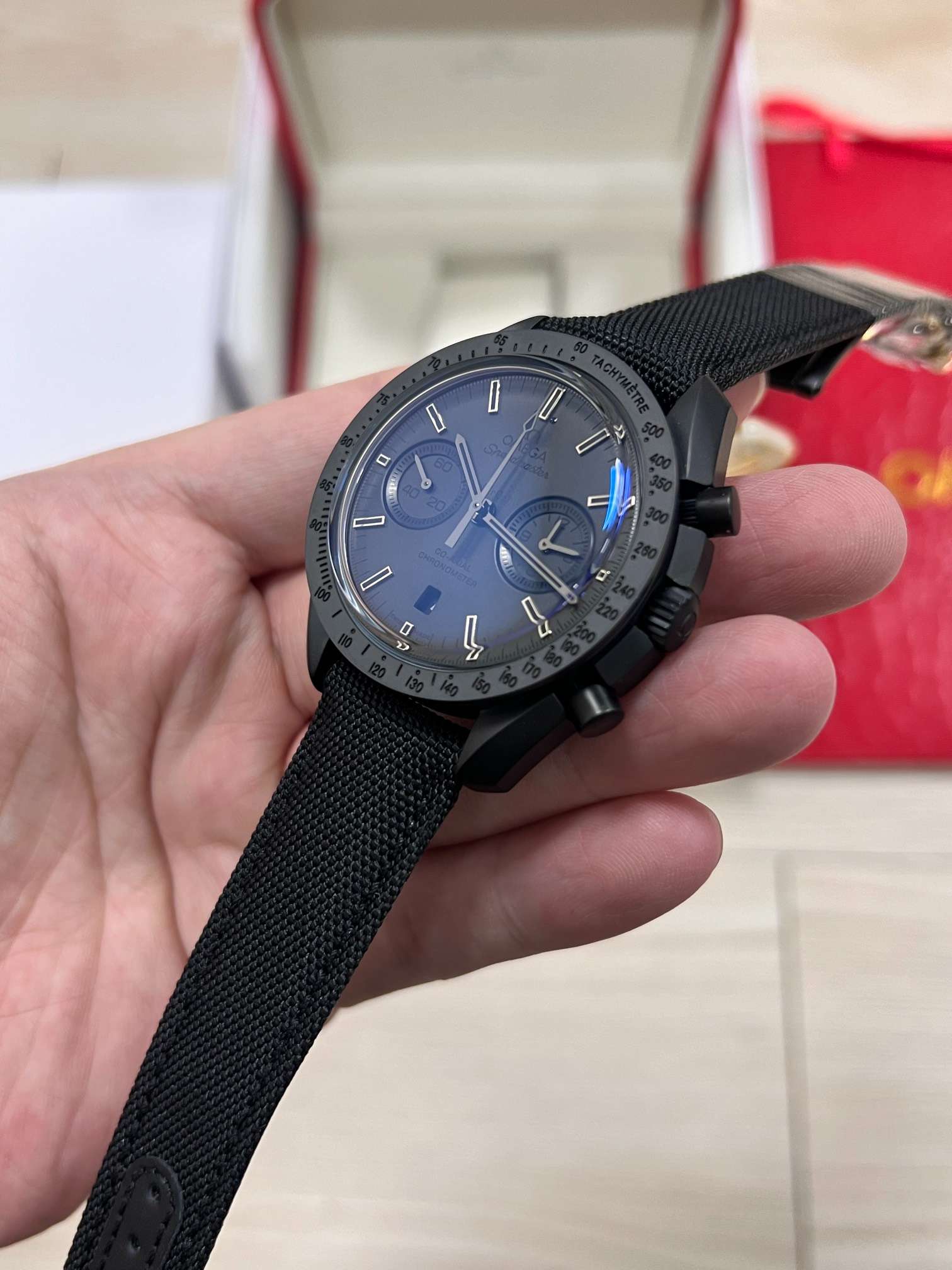 Omega Speedmaster Chronoscope Co-Axial Chronometer (Black DLC Edition – Dark Grey Dial Chronograph)  OEM Factory - Thumbnail 2