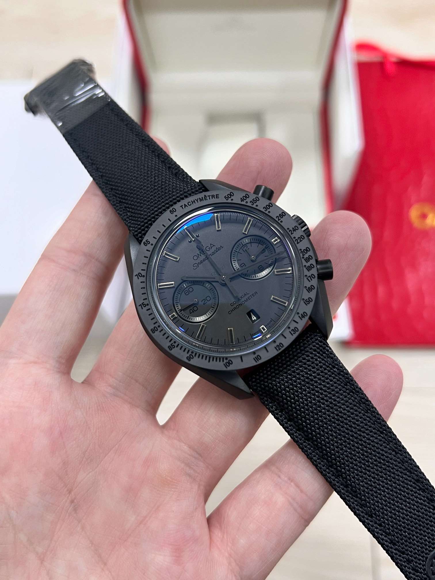 Omega Speedmaster Chronoscope Co-Axial Chronometer (Black DLC Edition – Dark Grey Dial Chronograph)  OEM Factory - Image 1