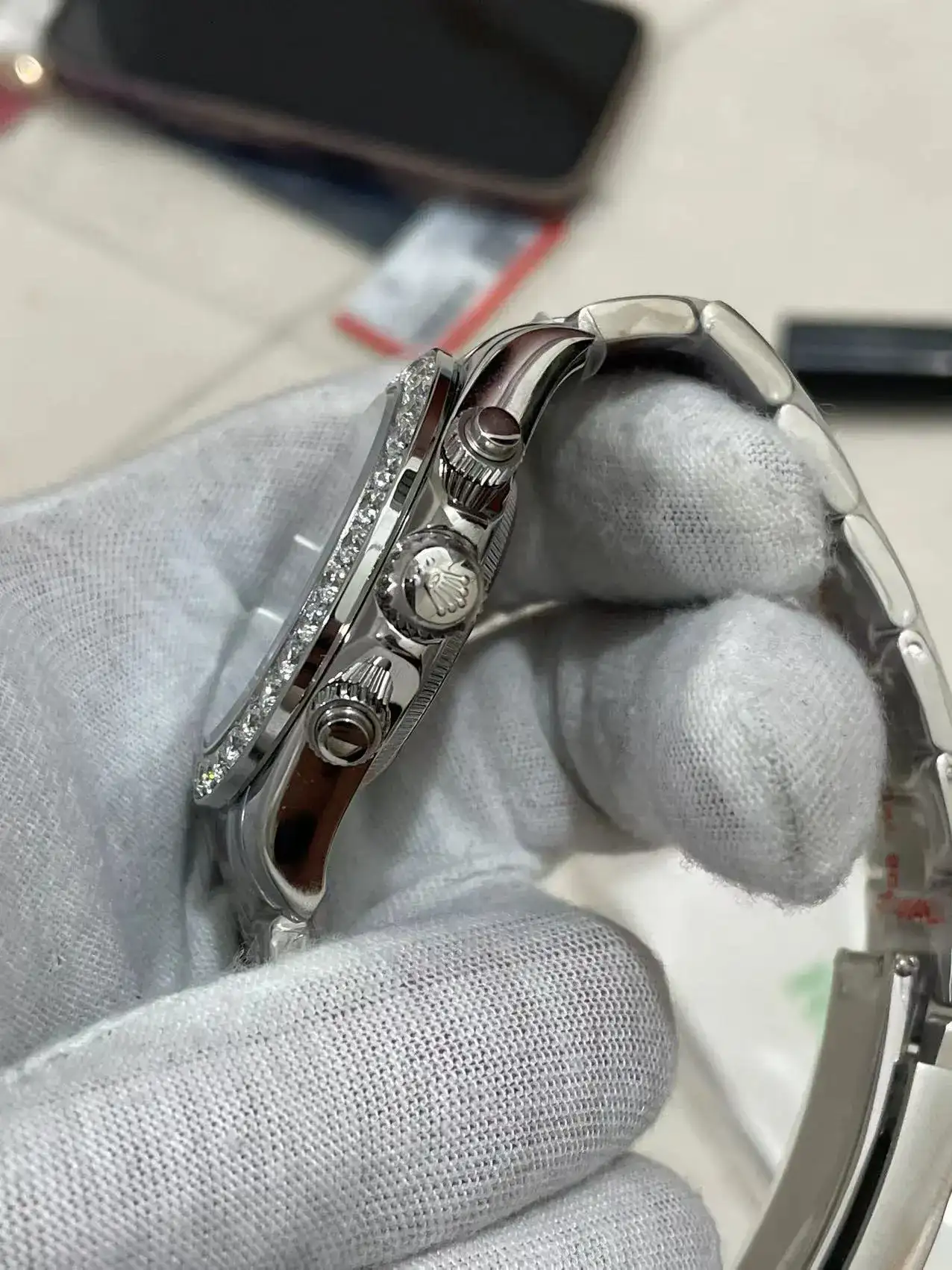 Rolex Cosmograph Daytona (116576TBR – Diamond Pavé Dial)  U1 Factory - Thumbnail 2