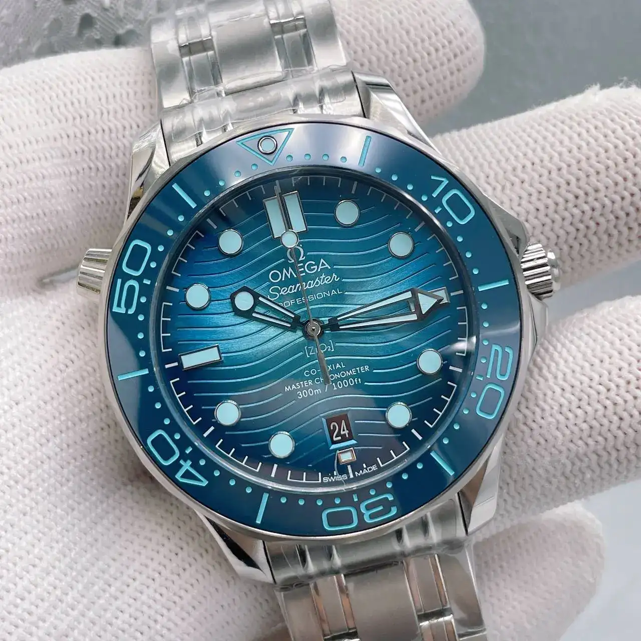 Omega Seamaster Diver 300M (210.30.42.20.03.003 – Blue Dial)  U1 Factory